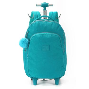 Imagem de Mochila Juvenil De Rodinhas Larissa Manoela Verde - UP4YOU