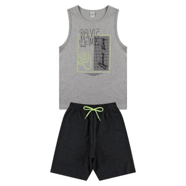 Imagem de Conjunto Regata Infantil Web Game Mescla-Masculino