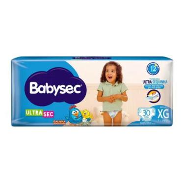 Imagem de Fralda BabySec Ultra Mega 1 Pacote Tamanho XG 30 Unidades