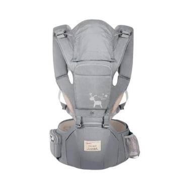 Imagem de Canguru Ergonômico Para Bebês 0-36M Com Assento De Quadril Para Viagem