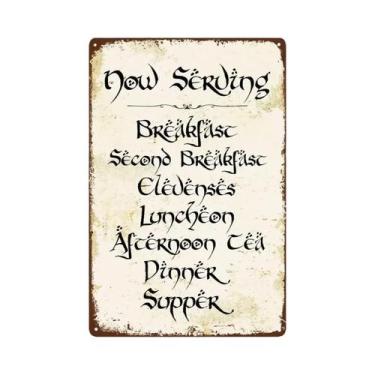 Imagem de Placa De Porta Decorativa Estilo Retrô Senhor Dos Anéis - Proibido Ent