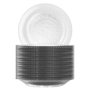 Imagem de Prato Fundo de Vidro Duralex Primavera 22,4cm 24 Unidades - Nadir 5831