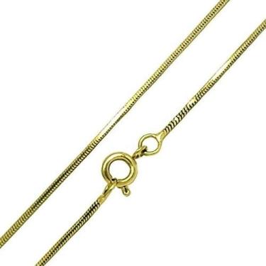 Imagem de Colar Cordão Corrente Rabo De Rato Diamantado 70cm Banho De Ouro 18k 4