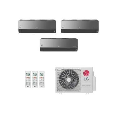 Imagem de Ar-Condicionado Multi Split Inverter LG 24.000 (2x Evap HW Artcool 9.000 + 1x Evap HW Artcool 12.000) Só Frio 220V