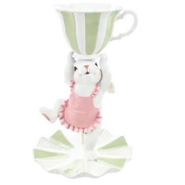 Imagem de Coelho De Pascoa Tea Party Bailarina Cha 24cm 1067847 1Unid