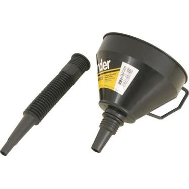 Imagem de Funil plástico 160mm bico flexível com peneira Vonder