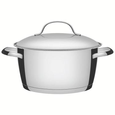 Imagem de Caçarola Funda Tramontina Allegra Em Aço Inox Com Fundo Triplo 20 Cm 3,1 L 62654201