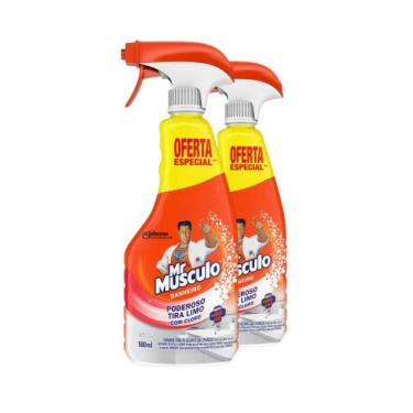 Imagem de Kit 2 Desinfetante Limpador Banheiro 500ml Mr Músculo - Mr. Músculo
