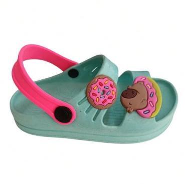 Imagem de Papete Sandália Capivara Donuts Leve Verão Menina Infantil 21 ao 32 - 