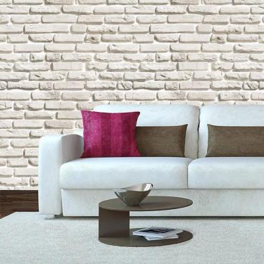 Imagem de Papel Parede Tijolos Pó De Mico Adesivo Lavavel Sala Quarto