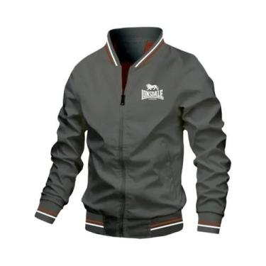 Imagem de Jaqueta Masculina À Prova De Vento Com Gola Alta LONSDALE, Moda Primav
