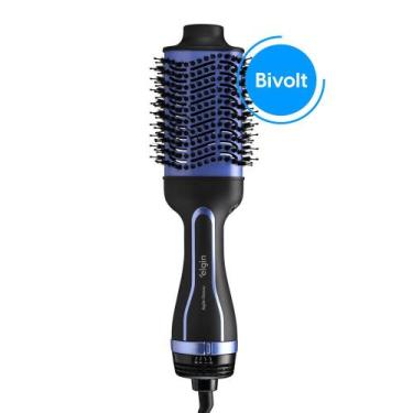 Imagem de Escova Secadora Agile 3 em 1 Glossy 1.300w Bivolt - Elgin, Preto, Azul