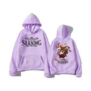 Imagem de Moletom Unissex Hollow Knight Silksong De Manga Longa Com Capuz Casual