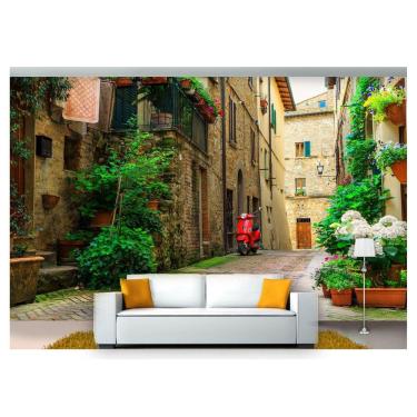 Imagem de Papel De Parede Cidade Antiga Rua Européia 3D Cda52