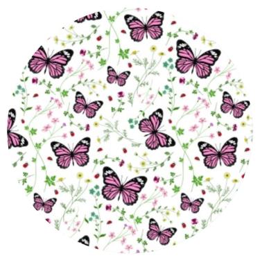 Imagem de Prato de Sobremesa Cazza Jardim Secreto em Melamina Branco