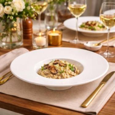 Imagem de Prato De Risoto Oxford Tipo Chapéu 30,5Cm Em Porcelana Branco Sofistic