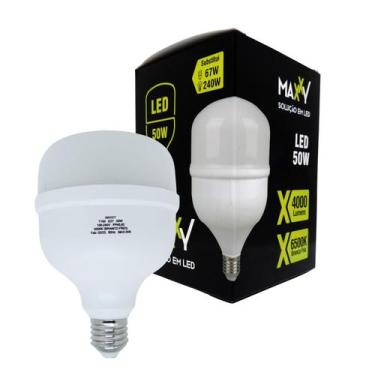 Imagem de Lâmpada Led Bulbo 50W Alta Potência E27 6500K 4000LM Maxxy - Maxy Led,