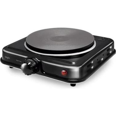 Imagem de Fogão Elétrico De Mesa 1 Prato 1000W FG01 Single Cook Preto Elgin 110V