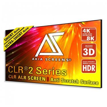 Imagem de Tela de projeção fixa ALR 123" Akia Screens cinza 16:9 CLR2 4K 8K 3D para projetor curto e ultracurto
