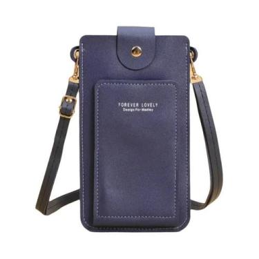 Imagem de Bolsa Transversal Feminina De Couro Macio Com Tela Sensível Ao Toque P