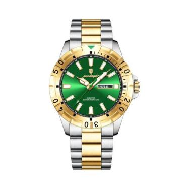 Imagem de Relógio Masculino À Prova d'Água Em Aço Inoxidável Luminoso POEDAGAR M