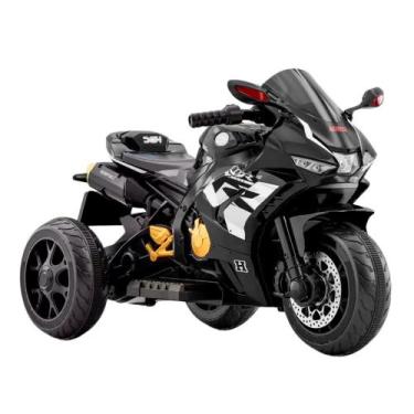 Imagem de Moto Elétrica Infantil Sport Racer 12V Bivolt Preta Domni