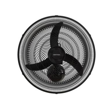 Imagem de Ventilador de Parede Preto 50cm New Plástico 130W Ventisol, 220V
