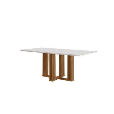 Imagem de Mesa de Jantar retangular Flower 1,20x80 - Domus Móveis - LJ Móveis