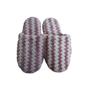 Imagem de Pantufa Feminina Aberta Zig Zag Lilás Basic+ Nº 39/40