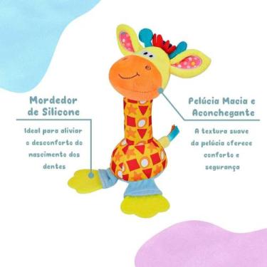Imagem de Chocalho para Bebê Pelúcia com Mordedor - Passear