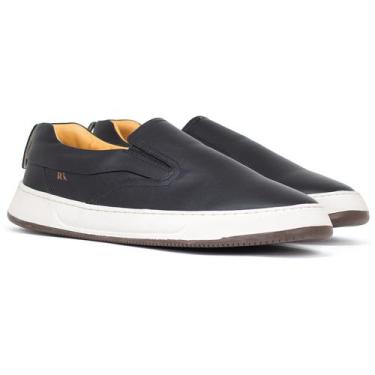 Imagem de Tênis Masculino Slip On Reserva RSV Go Asher Slip Leather Couro Confor