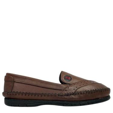 Imagem de Sapato Granado Masculino Casual Mocassim Estiloso 201, Latego, Conhaqu