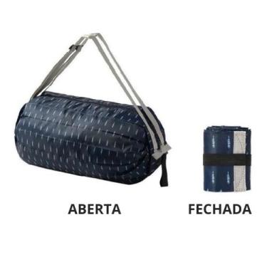 Imagem de Bolsa Mochila Grande Sacola Viagem Passeio Dobravel Resistente - Rio H
