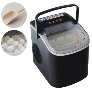Imagem de Maquina de Gelo 12KG Portátil Com Alça QL-12H Visor Transparente Frilu