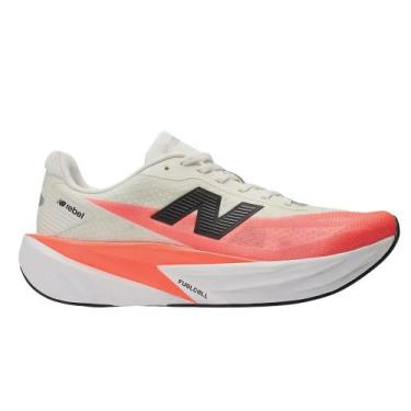 Imagem de Tênis New Balance Fuelcell Rebel V5 Branco e Vermelho Masculino, 40