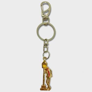 Imagem de Chaveiro Ze Pelintra No Poste Dourado 13 Cm Metal - Filho da Lua