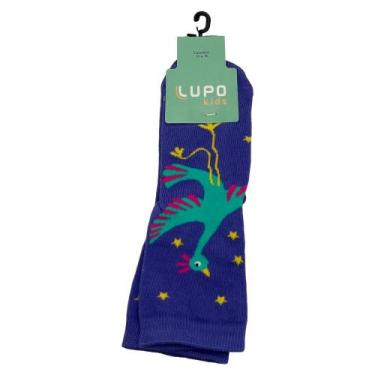 Imagem de Meia lupo com cano médio ref:2680 menina, Lilás, Verde, Amarelo, 30/6