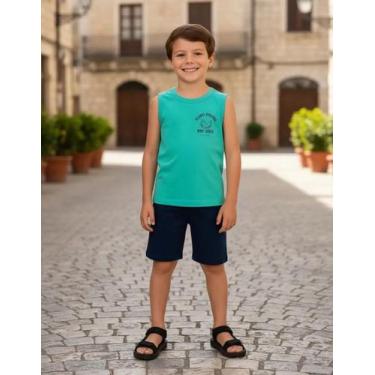 Imagem de Conjunto Short E Regata Juvenil De Calor Menino Malwee Kids Cor:Modelo