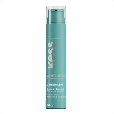 Imagem de Gel Dental Kess Whitelicious Dentes Mais Brancos Classic Mint 60g - BE