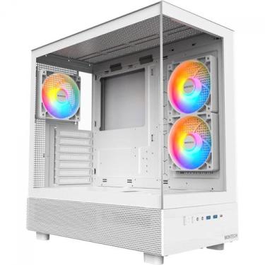 Imagem de Gabinete Gamer Montech XR, Mid Tower, White, ATX, Com 3 Fans, Vidro Te