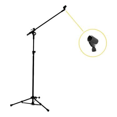 Imagem de Pedestal Microfone Girafa Vector Preto Pmv-01-P Sht