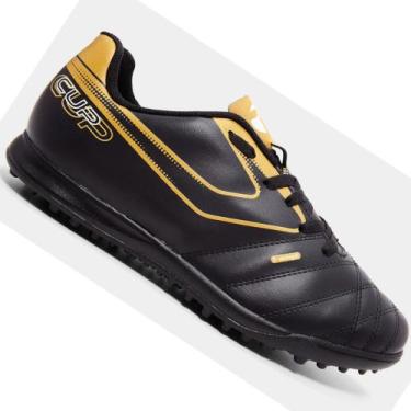 Imagem de Chuteira Society Topper Cup Viii Masculina, Preto, 43