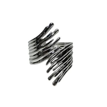 Imagem de Bracelete Articulado Feminino Banhado Prata ou Ouro Cor:Torcido Pratea