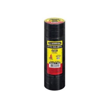 Imagem de Fita Isolante Antichama 930 para Cabeamento Elétrico 19mm X 10m Preta 