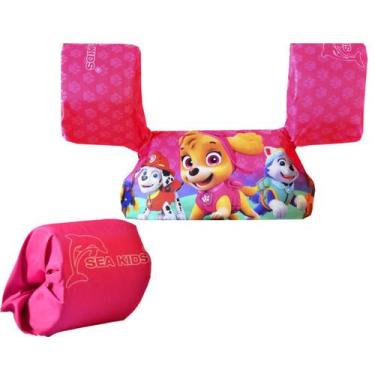 Imagem de Boia colete salva-vidas infantil sea kids braço e peitoral pat masc
