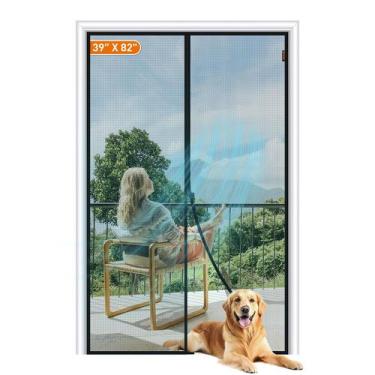 Imagem de Porta de tela magnética MAGZO com ímãs fortes 105 x 211 cm