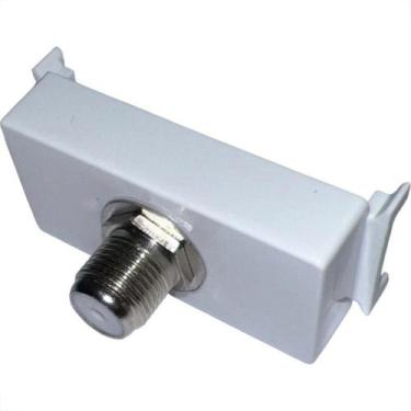 Imagem de Modulo Tramontina Aria Tomada Conector Para Fio Coaxial Branco - 57217
