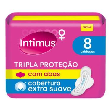 Imagem de Kit C/ 3 Absorvente Tripla Protecao Com Abas Suave 8 - Intimus