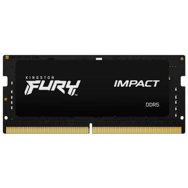Imagem de Memória RAM para Notebook Kingston Fury Impact DDR5 16GB 6400MHz com Desempenho Confiável e Durabilidade Preto