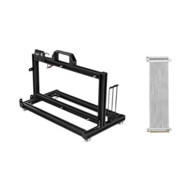 Imagem de Gabinete Mini-ITX De Alumínio Com Estrutura Aberta Para GPU Vertical E